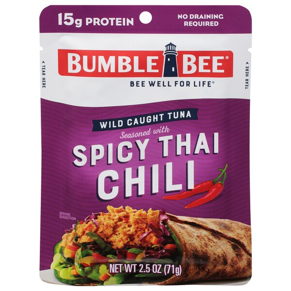 Bumble Bee Tuna Pouch, Spicy Thai Chili, 2.5 oz