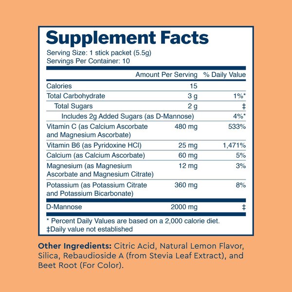 Uqora Flush Urinary Tract Health Drink Mix, Pink Lemonade Flavor
