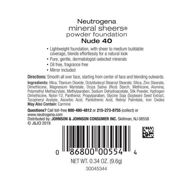 Neutrogena Mineral Sheers Compact Powder Foundation SPF 20