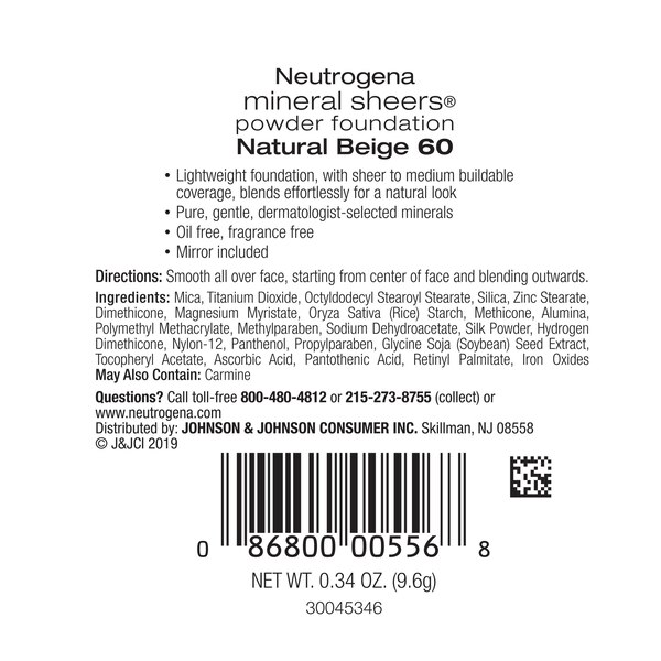 Neutrogena Mineral Sheers Compact Powder Foundation SPF 20