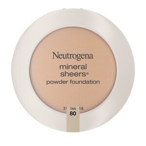 Neutrogena Mineral Sheers Compact Powder Foundation SPF 20, 30 Buff, 40 Nude, 50 Soft Beige, 70 Honey Beige, 10 Classic Ivory, 20Natural Ivory, 60 Natural Beige, 80 Tan