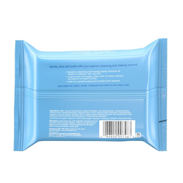 Neutrogena Makeup Remover Facial Cleansing Towelettes & Wipes, 21CT