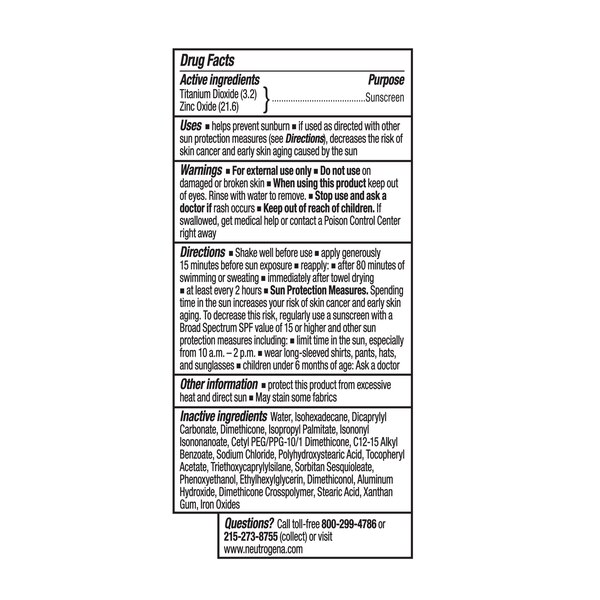 Neutrogena Purescreen+ Tinted Mineral Sunscreen, SPF 30, 1.1 oz