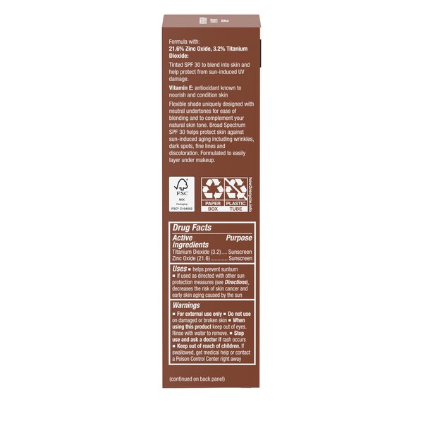 Neutrogena Purescreen+ Tinted Mineral Sunscreen, SPF 30, 1.1 oz