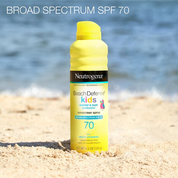 Neutrogena Beach Defense Kids Sunscreen Spray, SPF 70, 6.5 oz