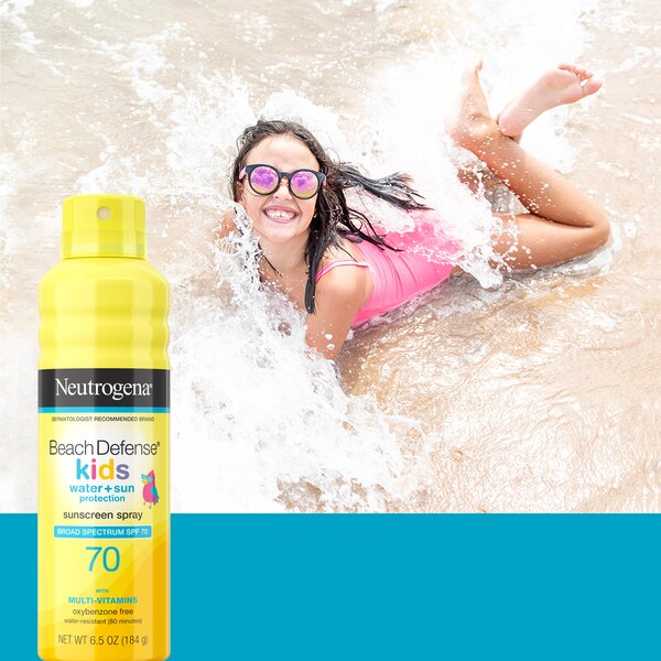 Neutrogena Beach Defense Kids Sunscreen Spray, SPF 70, 6.5 oz