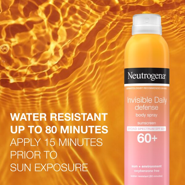 Neutrogena Invisible Daily Defense Sunscreen Spray, SPF 60+, 5.0 oz