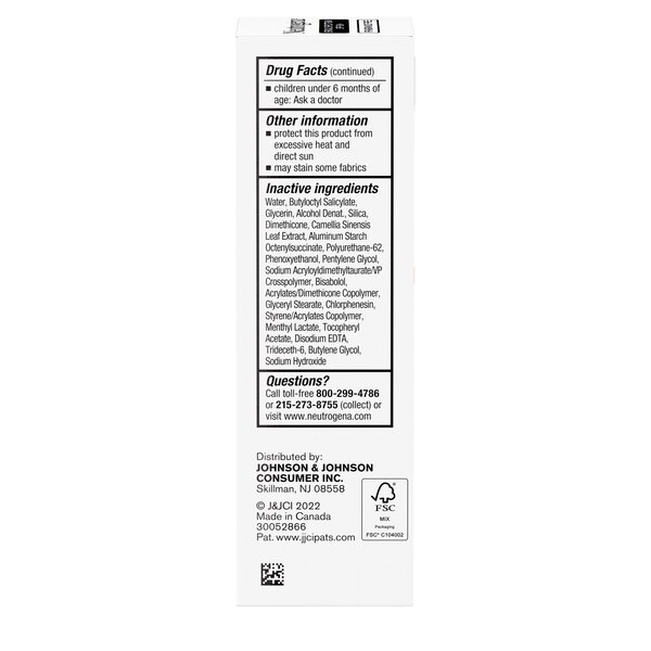 Neutrogena Clear Face Serum Sunscreen with Green Tea, SPF 60+, 1.7 oz