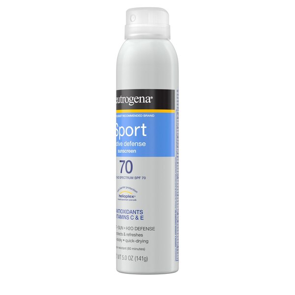  Neutrogena Sport Active Defense Sunscreen Spray, SPF 70