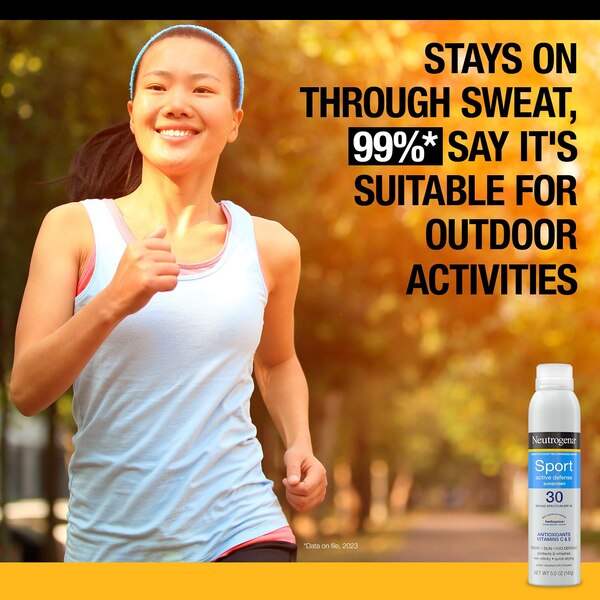 Neutrogena Sport Active Defense Sunscreen Spray, SPF 30