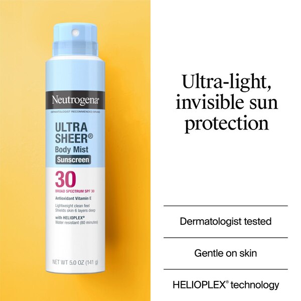 Neutrogena Ultra Sheer Lightweight Sunscreen Spray, 5 oz