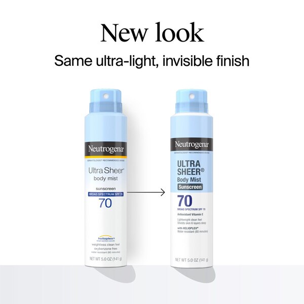 Neutrogena Ultra Sheer Lightweight Sunscreen Spray, 5 oz
