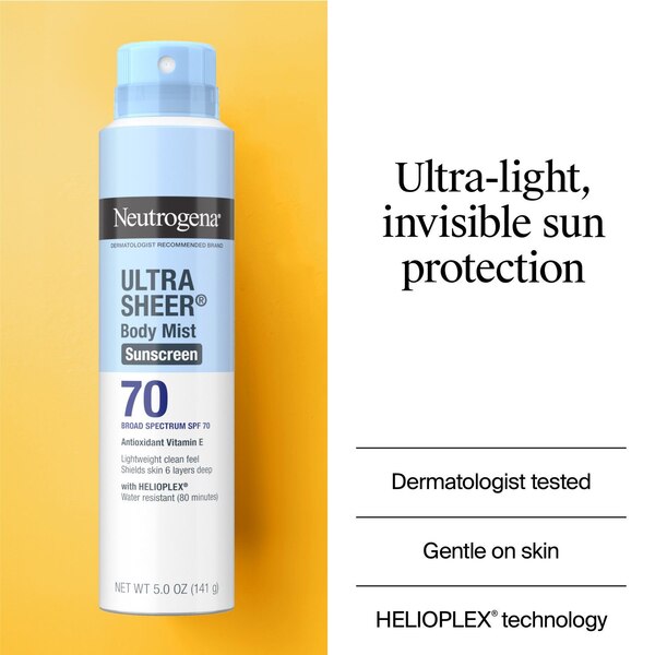 Neutrogena Ultra Sheer Lightweight Sunscreen Spray, 5 oz