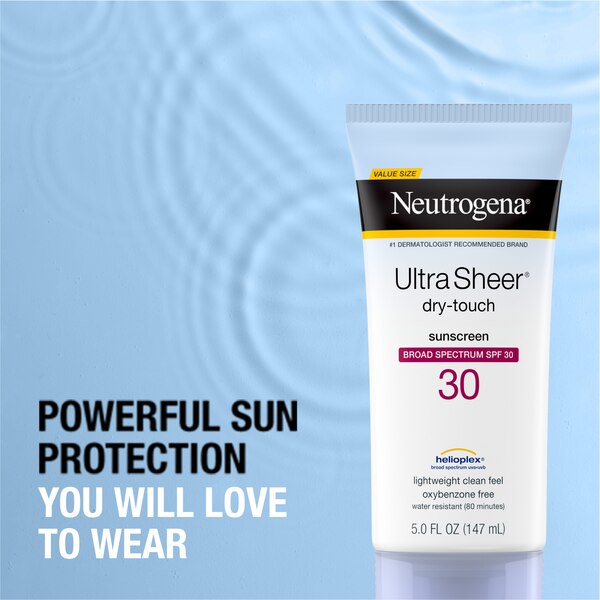 Neutrogena Ultra Sheer Dry-Touch Water Resistant Sunscreen SPF 30, 5 OZ