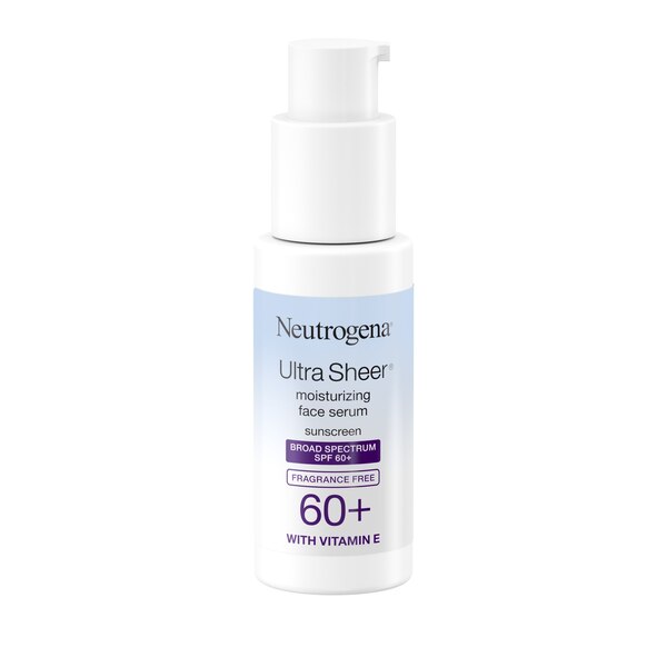 Neutrogena Ultra Sheer Moisturizing Serum, Vitamin E, SPF 60+, 1.7 OZ