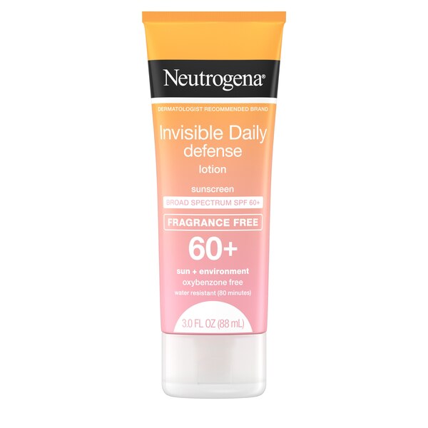 Neutrogena Invisible Daily Defense Sunscreen Lotion, SPF 60+, 3 oz