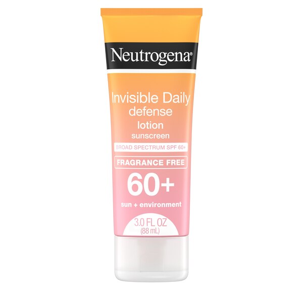 Neutrogena Invisible Daily Defense Sunscreen Lotion, SPF 60+, 3 oz