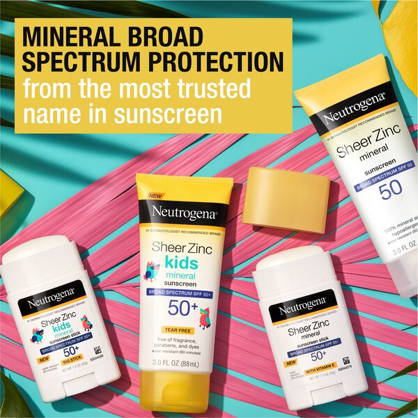 Neutrogena Sheer Zinc Dry-Touch Sunscreen, 3 OZ