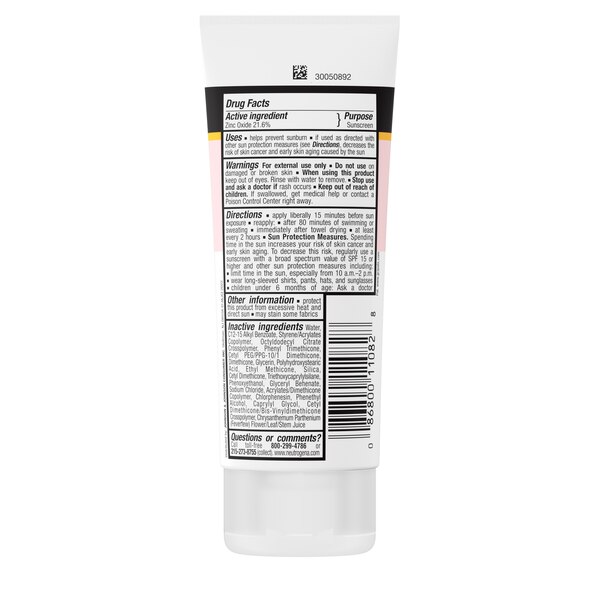 Neutrogena Pure & Free Baby Mineral Sunscreen with SPF 50, 3 OZ