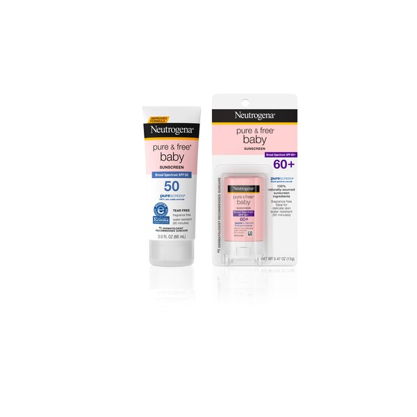 Neutrogena Pure & Free Baby Mineral Sunscreen with SPF 50, 3 OZ