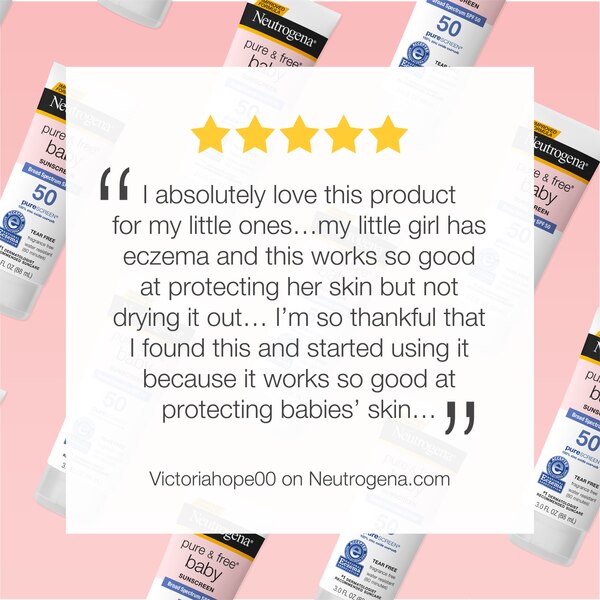 Neutrogena Pure & Free Baby Mineral Sunscreen with SPF 50, 3 OZ