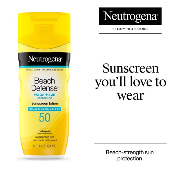 Neutrogena Beach Defense Body Sunscreen Lotion with SPF 50