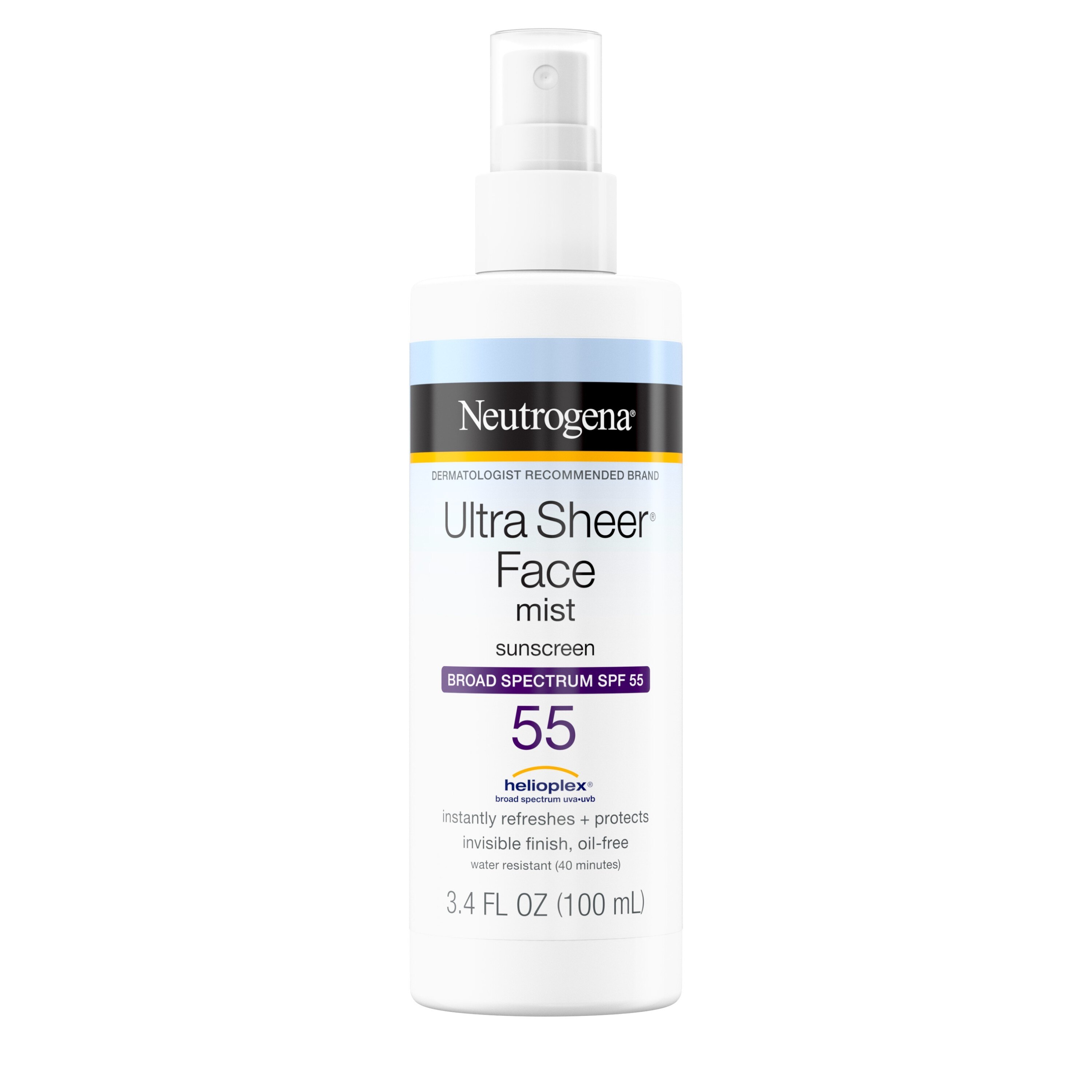 Neutrogena Ultra Sheer - Protector solar ligero en spray, FPS 55, 3.4 oz