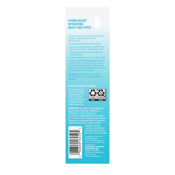 Neutrogena Hydro Boost Hydrating Multi-Use Stick, Temptation, 0.26 oz