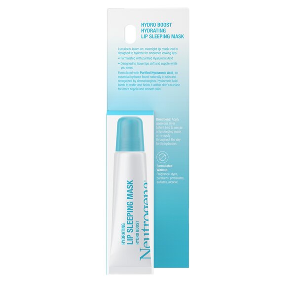 Neutrogena Hydro Boost Hydrating Clear Lip Sleeping Mask Tube, 0.35 oz