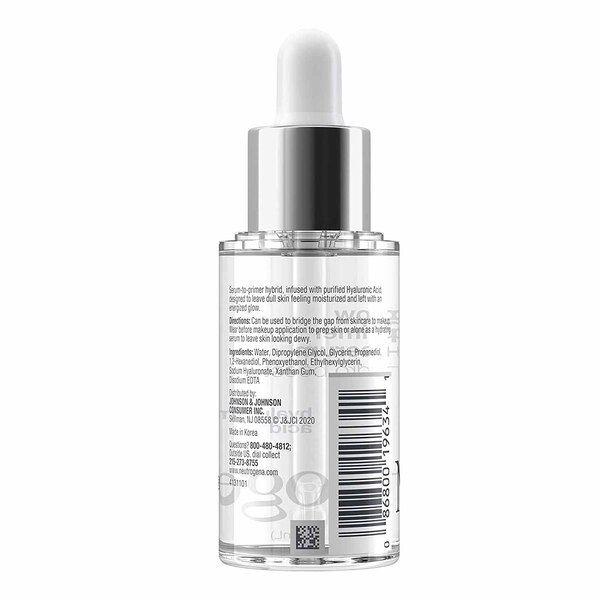 Neutrogena Hydro Boost Glow Primer + Serum, Hyaluronic Acid, 1 OZ
