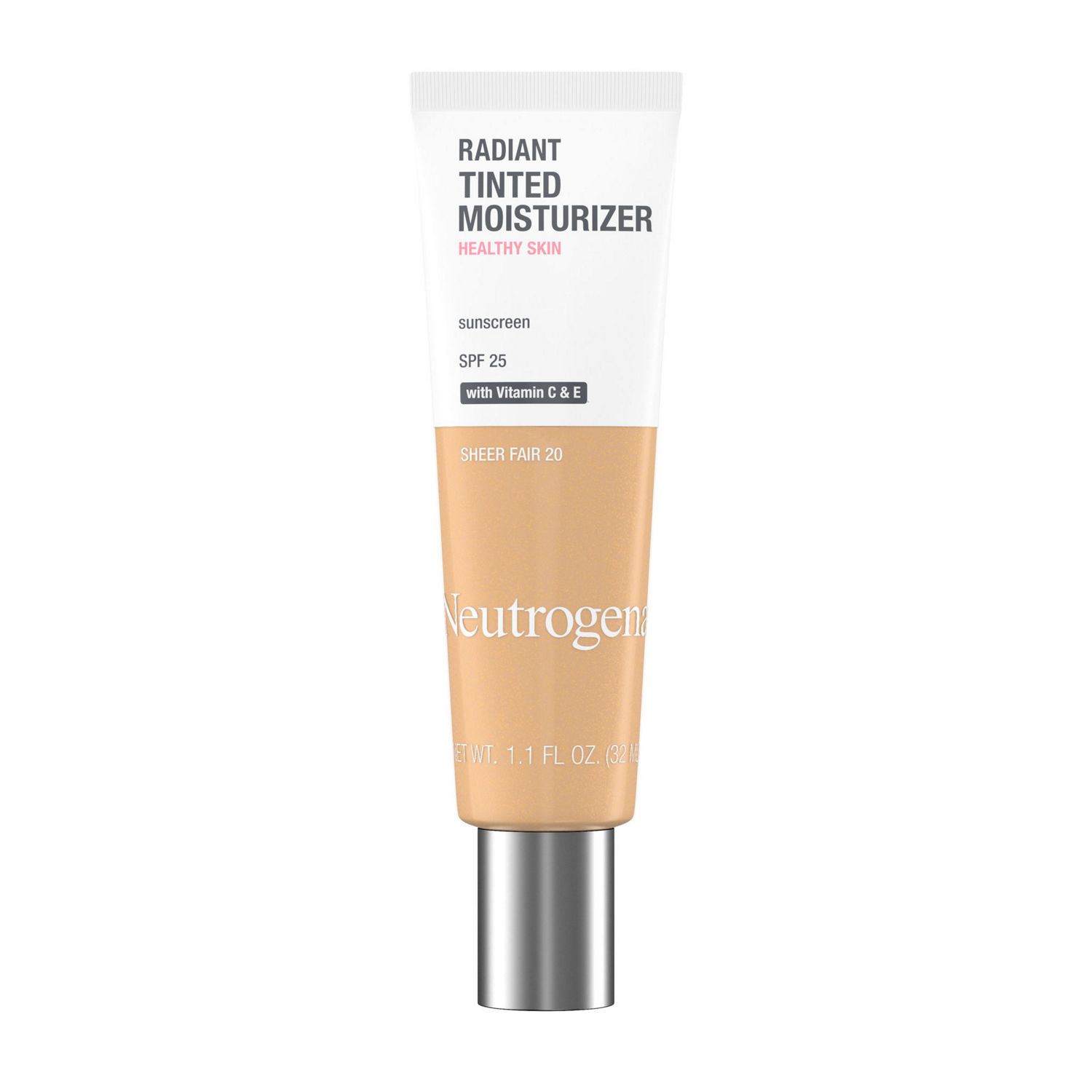 Neutrogena Radiant Tinted Face Moisturizer with SPF 25, Sheer Fair