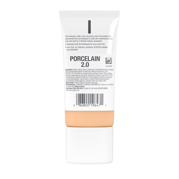 Neutrogena Clear Coverage Flawless Matte CC Cream, 1 OZ