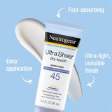 Neutrogena Ultra Sheer DRY-TOUCH SPF45 Twinpack, 6 OZ, thumbnail image