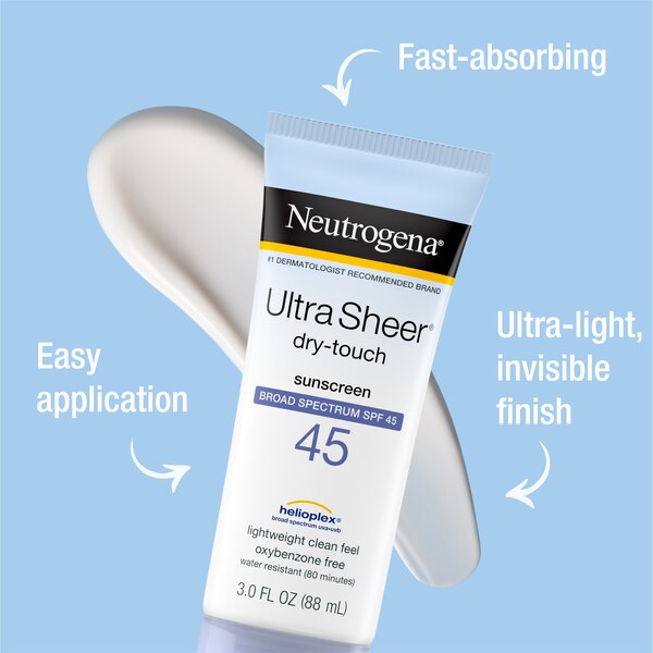 Neutrogena Ultra Sheer DRY-TOUCH SPF45 Twinpack, 6 OZ