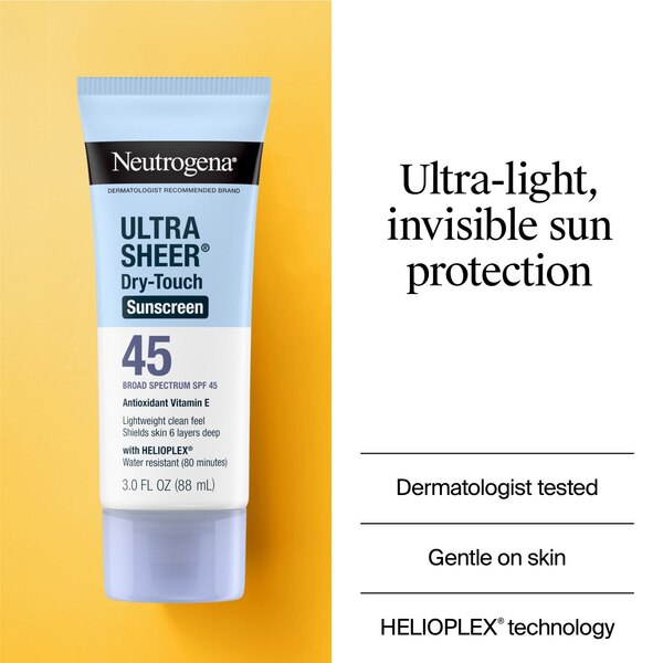 Neutrogena Ultra Sheer DRY-TOUCH SPF45 Twinpack, 6 OZ