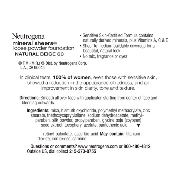 Neutrogena Mineral Sheers Loose Powder Foundation