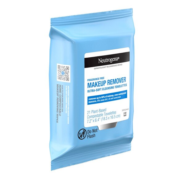 Neutrogena Makeup Remover Cleansing Towelettes Fragrance-Free, 21CT