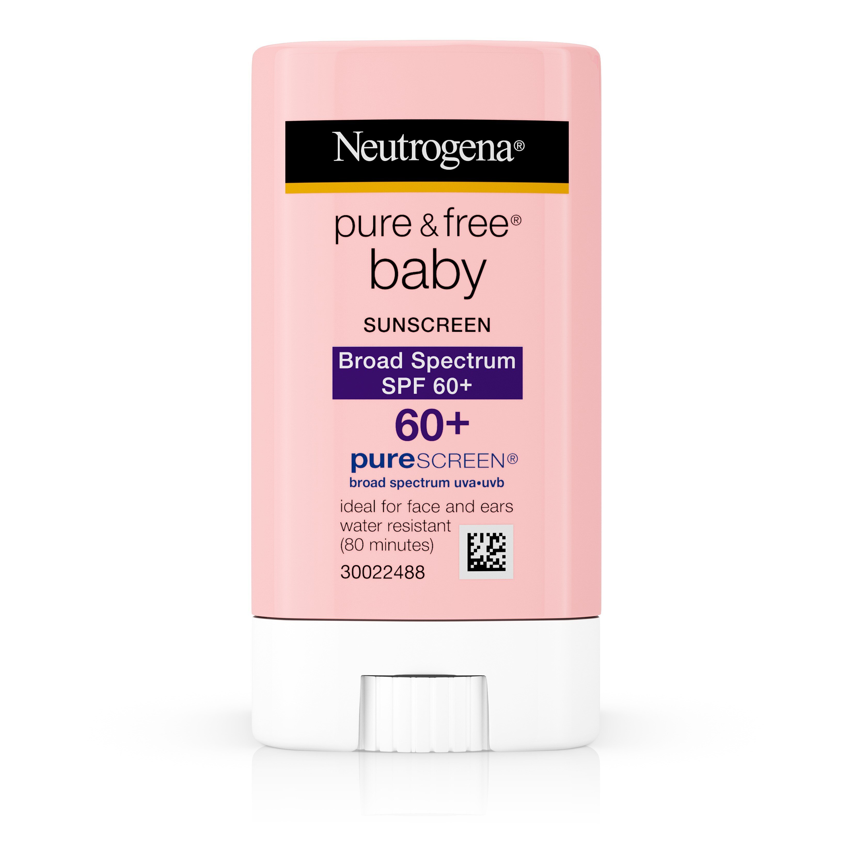Neutrogena Pure & Free Baby Mineral Sunscreen Stick, SPF 60, 0.47 OZ