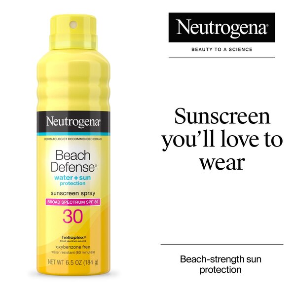 Neutrogena Beach Defense Spray Sunscreen, 6.5 OZ