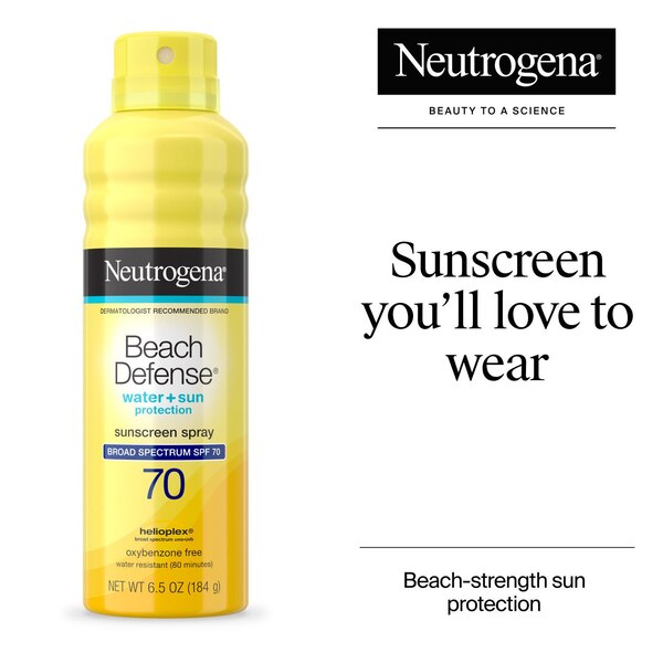 Neutrogena Beach Defense Spray Sunscreen, 6.5 OZ