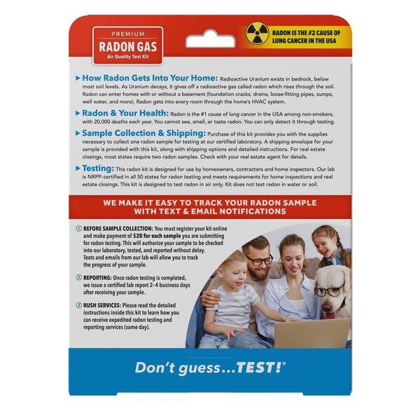 Safe Home Premium Radon Test Kit