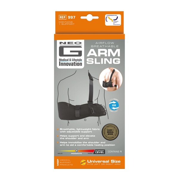 Neo G Airflow Breathable Arm Sling, Adjustable Size