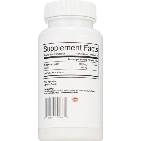 Carson Life Collagen Capsules with Vitamin C - 60 Capsules