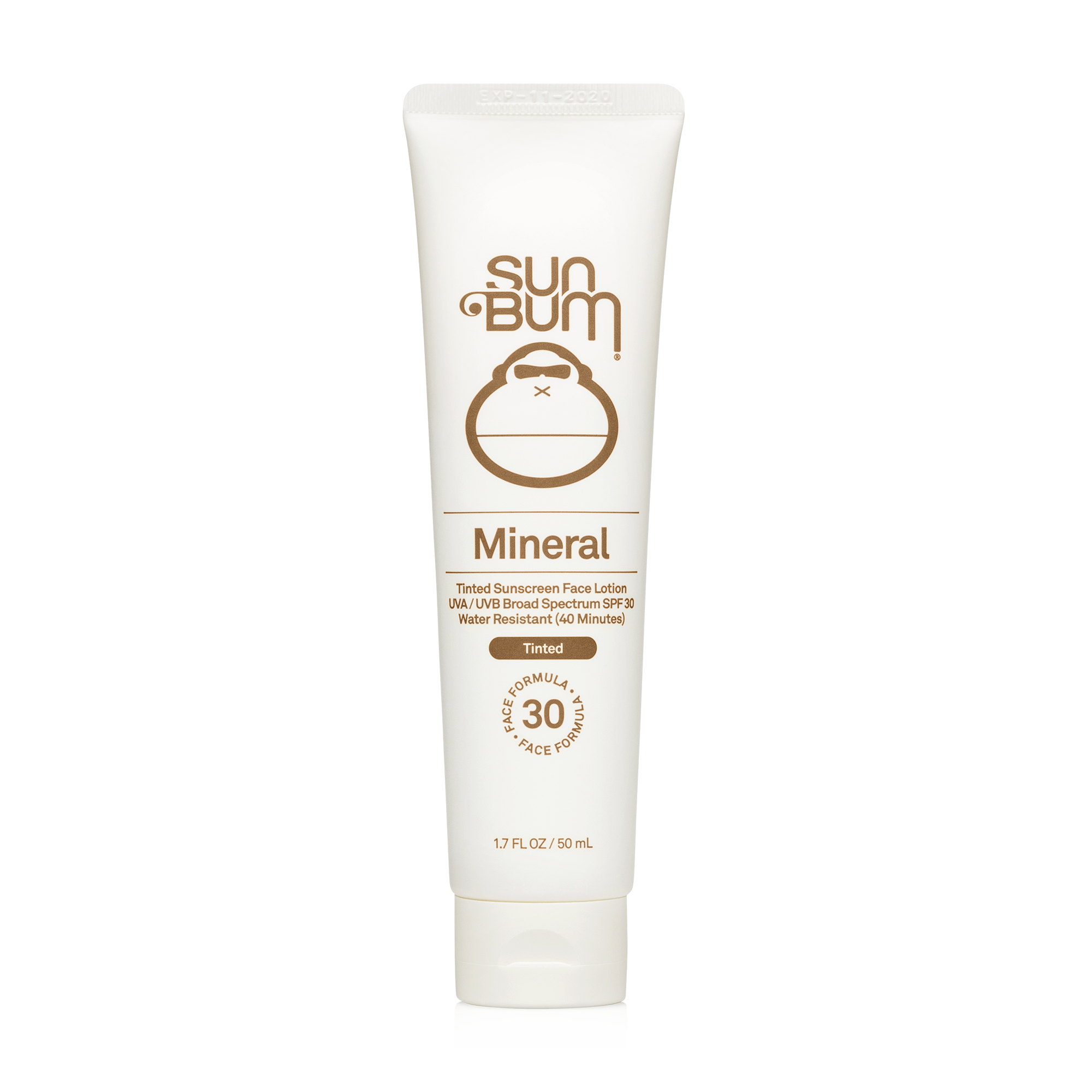 Sun Bum SPF 30 Mineral Sunscreen Tinted Face Lotion, 1.7 OZ
