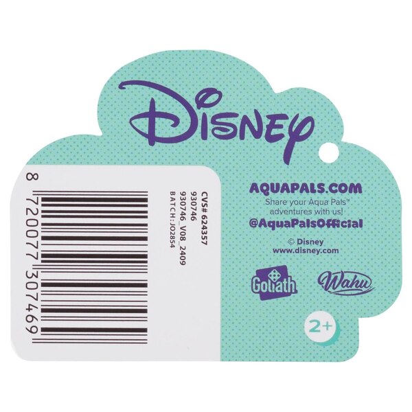 Aqua Pal Disney Plush, Assorted Characters, 10 in
