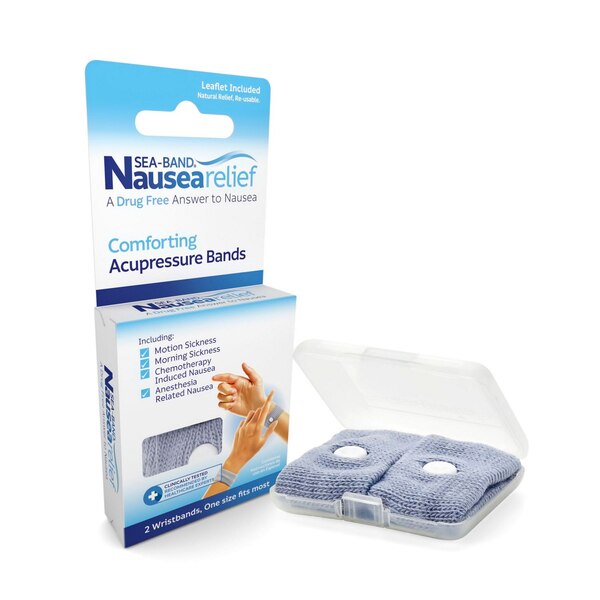 Sea-Band Nausea Relief Wristband, One Size Fits Most, 2 CT