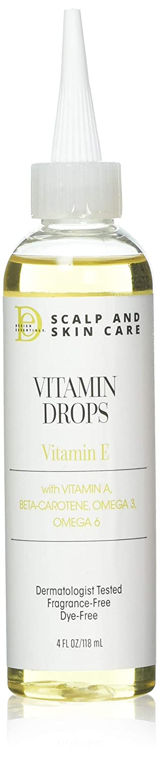 Design Essentials Scalp & Skin Vitamin Drops, 4 OZ