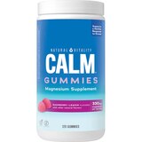 Natural Vitality Calm Magnesium Supplement Gummies, Raspberry-Lemon Flavor, 120 CT, thumbnail image