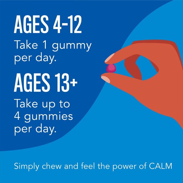 Natural Vitality Calm Magnesium Supplement Gummies, Raspberry-Lemon Flavor, 120 CT