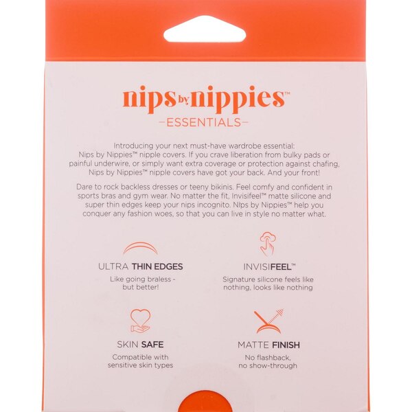 Nips by Nippies Adhesive Nipple Cover, Caramel, Size A-C, 1 Pair